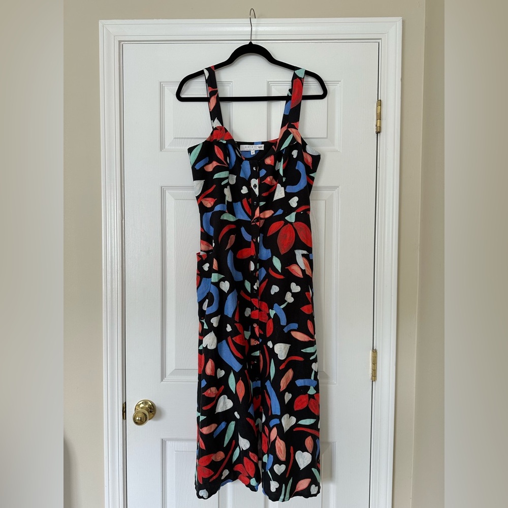 Hunter Bell geometric print button down dress